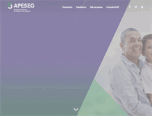 Tablet Screenshot of apeseg.org.pe